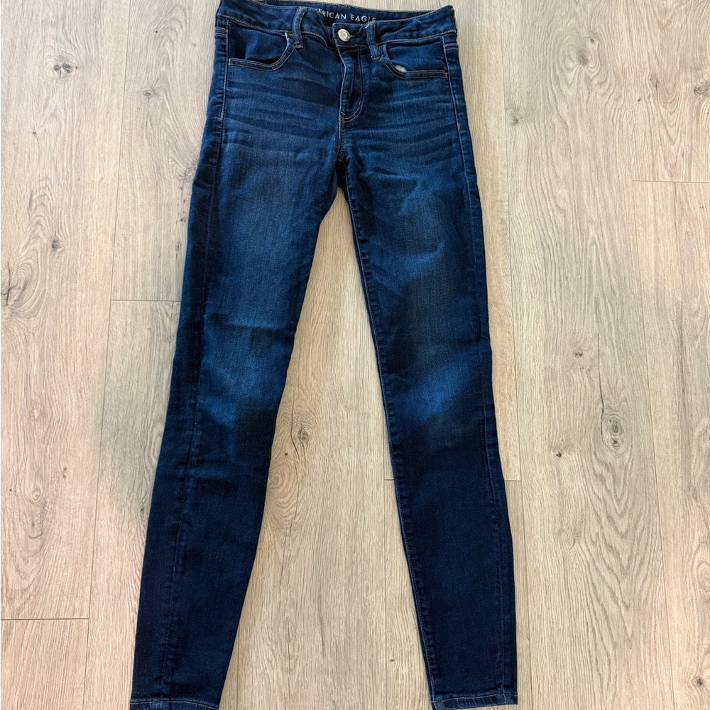 American Eagle Outfitters Dark Indigo Skinny Jeans